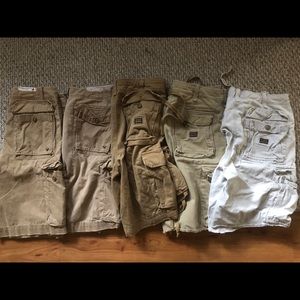 Cargo shorts LOT Abercrombie, American Eagle